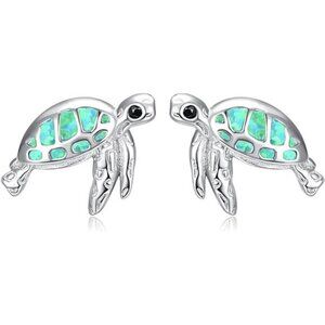 Turtle Earrings for Women Daughter 925 Sterling Silver Sea Turtle Stud Jewelry